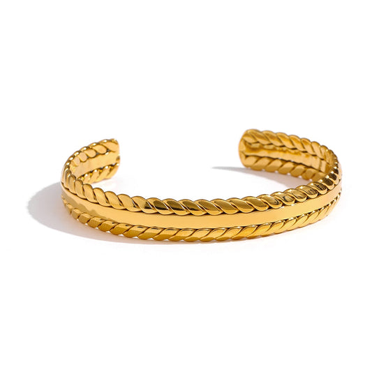 18k Gold Plated Vintage Braided Bracelet
