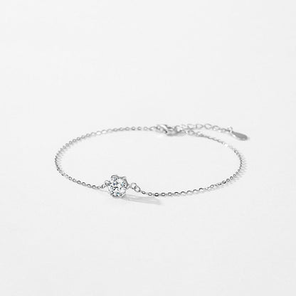 Silver Bracelet with Zirconia