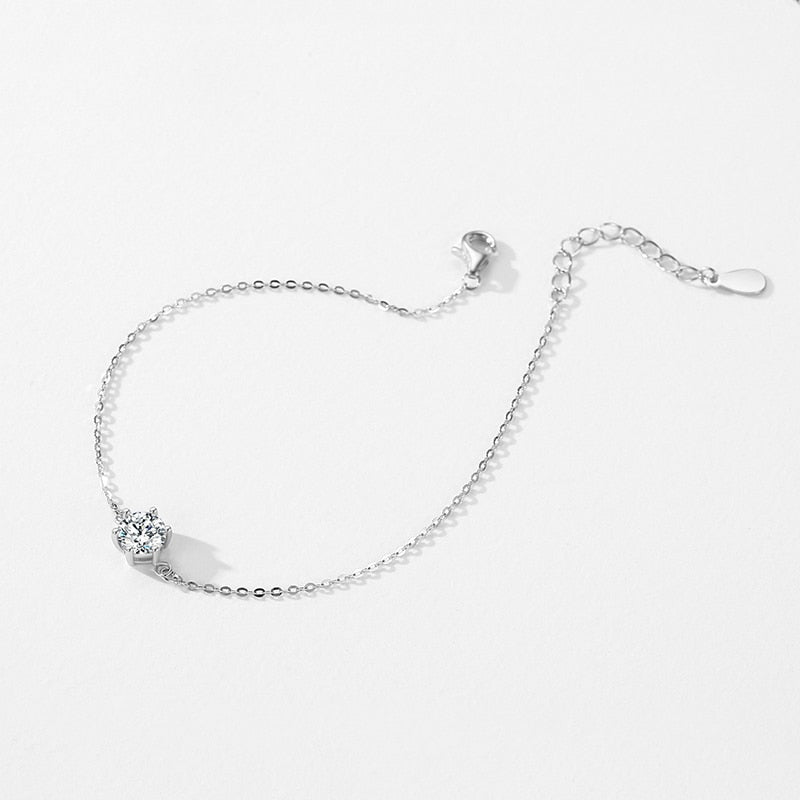 Silver Bracelet with Zirconia