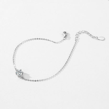 Silver Bracelet with Zirconia