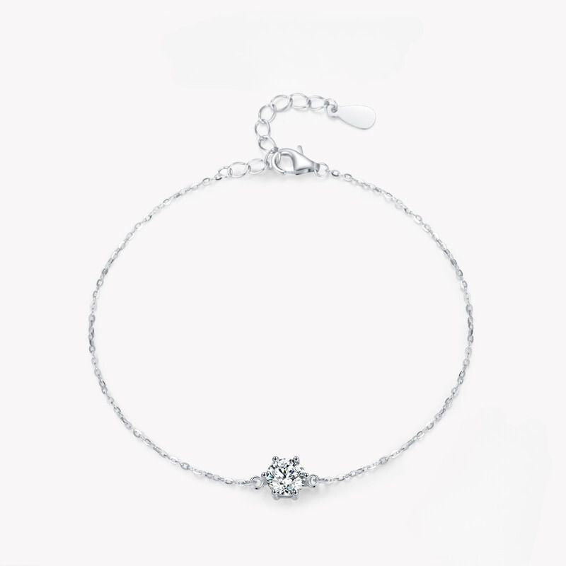 Silver Bracelet with Zirconia
