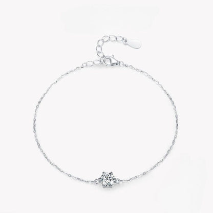 Silver Bracelet with Zirconia