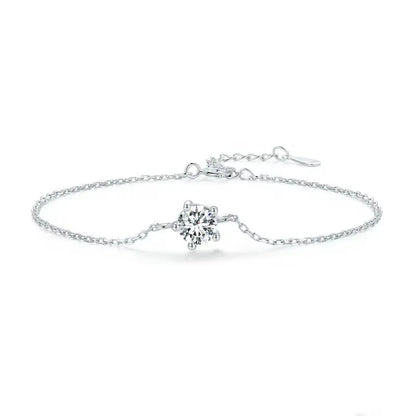 Silver Bracelet with Zirconia