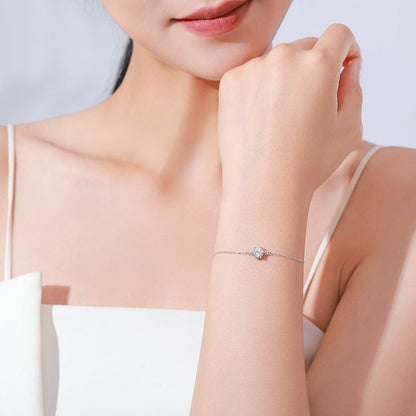 Silver Bracelet with Zirconia