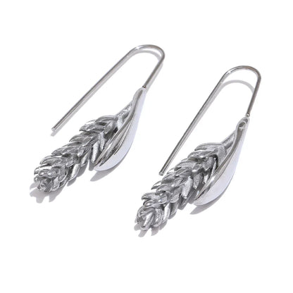 18k Gold-Plated Wheat Drop Earrings