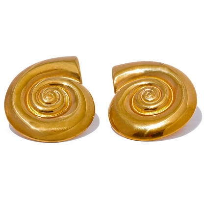 18k Gold-Plated Snail Necklace