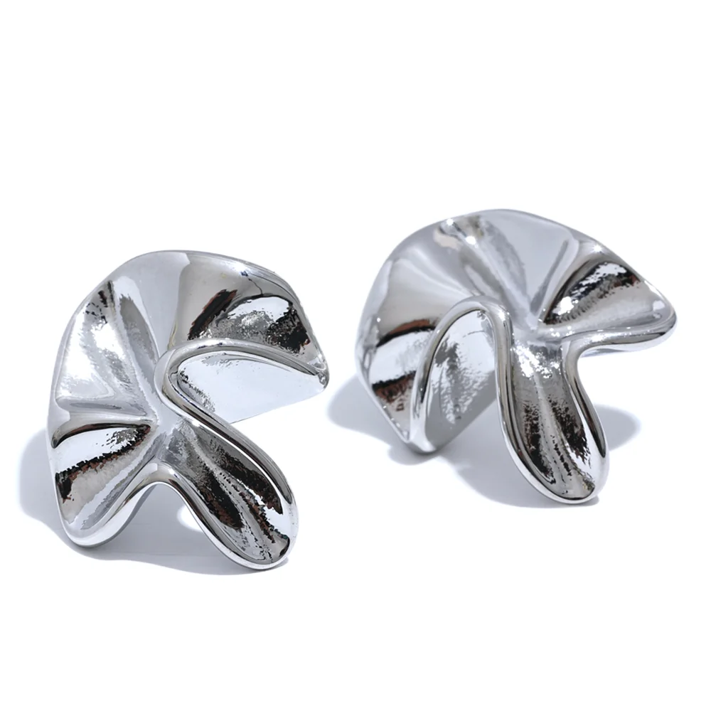 18k Gold-Plated Organic Irregular Earrings