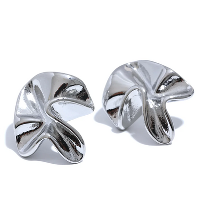 18k Gold-Plated Organic Irregular Earrings