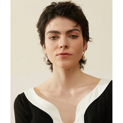 18k Gold-Plated Avocado Earrings