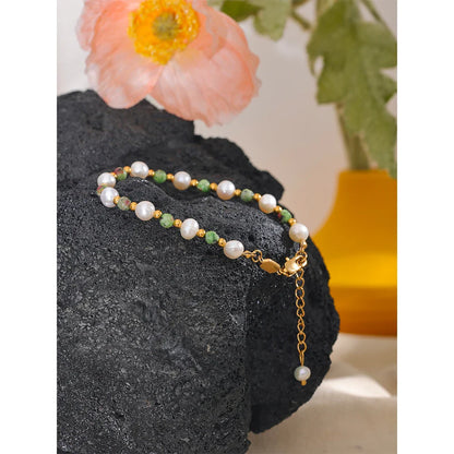 Adjustable Minimalist Cylindrical Bracelet in 18k Gold Plating