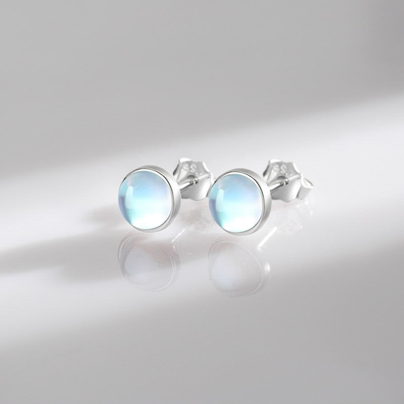 925 Sterling Silver Moonstone Earring