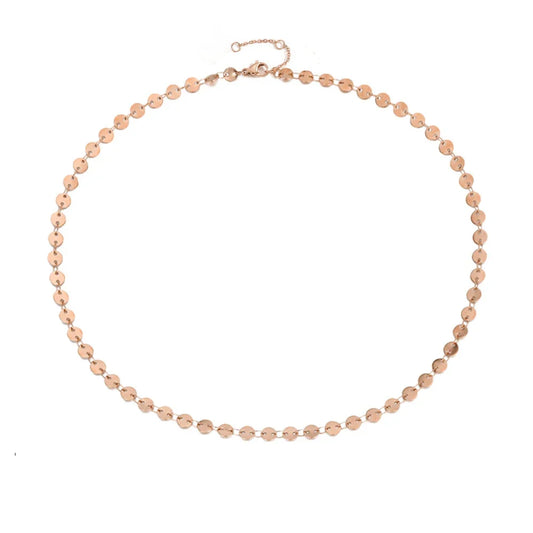 18k Gold-Plated Minimalist Choker Necklace