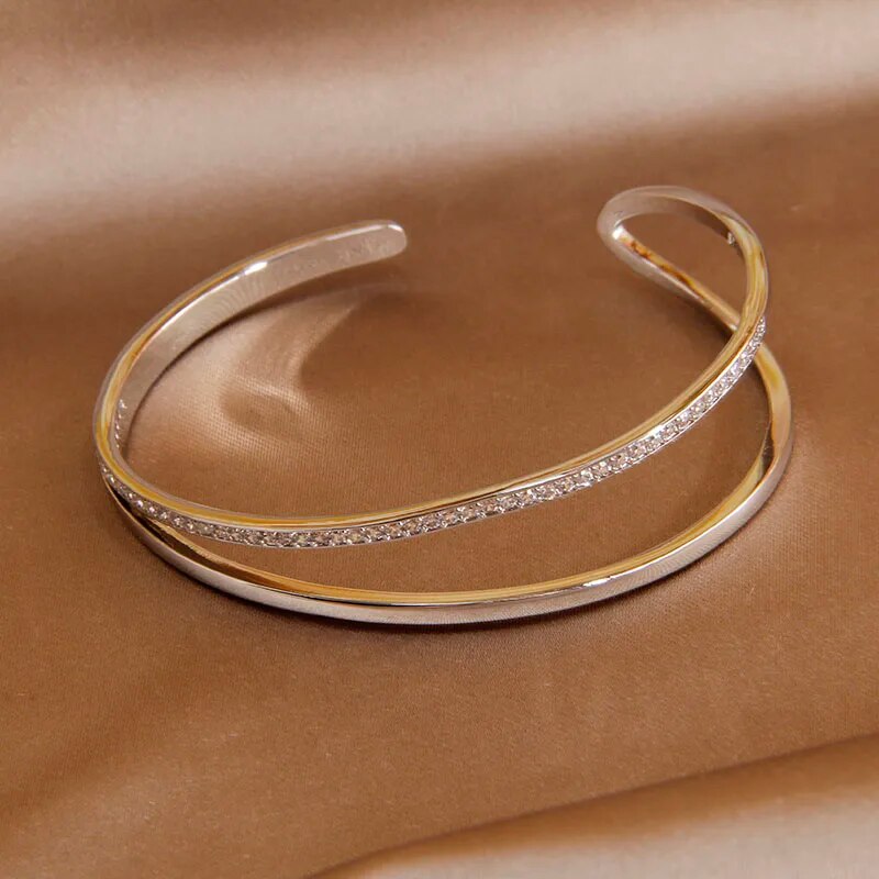 Double Cubic Zirconia Bracelet