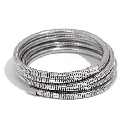 Layered Wire Bracelet – 18k Gold-Plated