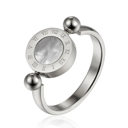 Roman Numerals Sphere Ring