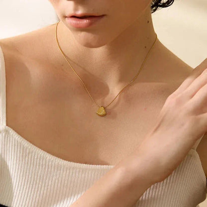 18k Gold-Plated Shell Necklace