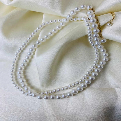 Minimalist Multi-Pearl Necklace