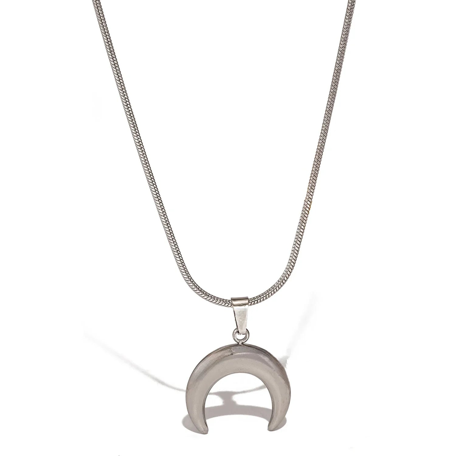 18k Gold-Plated Crescent Moon Necklace