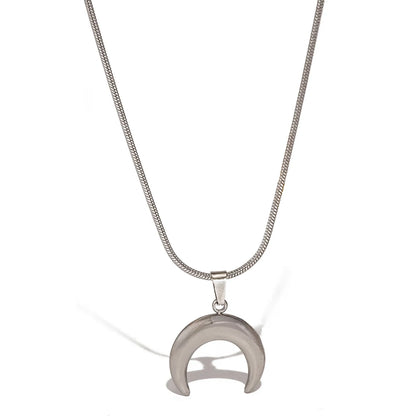 18k Gold-Plated Crescent Moon Necklace