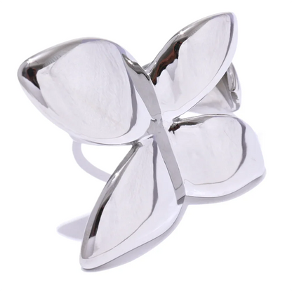 18k Gold-Plated Adjustable Maximalist Butterfly Ring