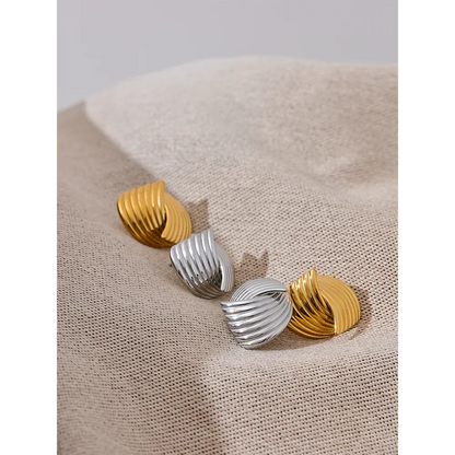 18k Gold-Plated Intertwined Earrings
