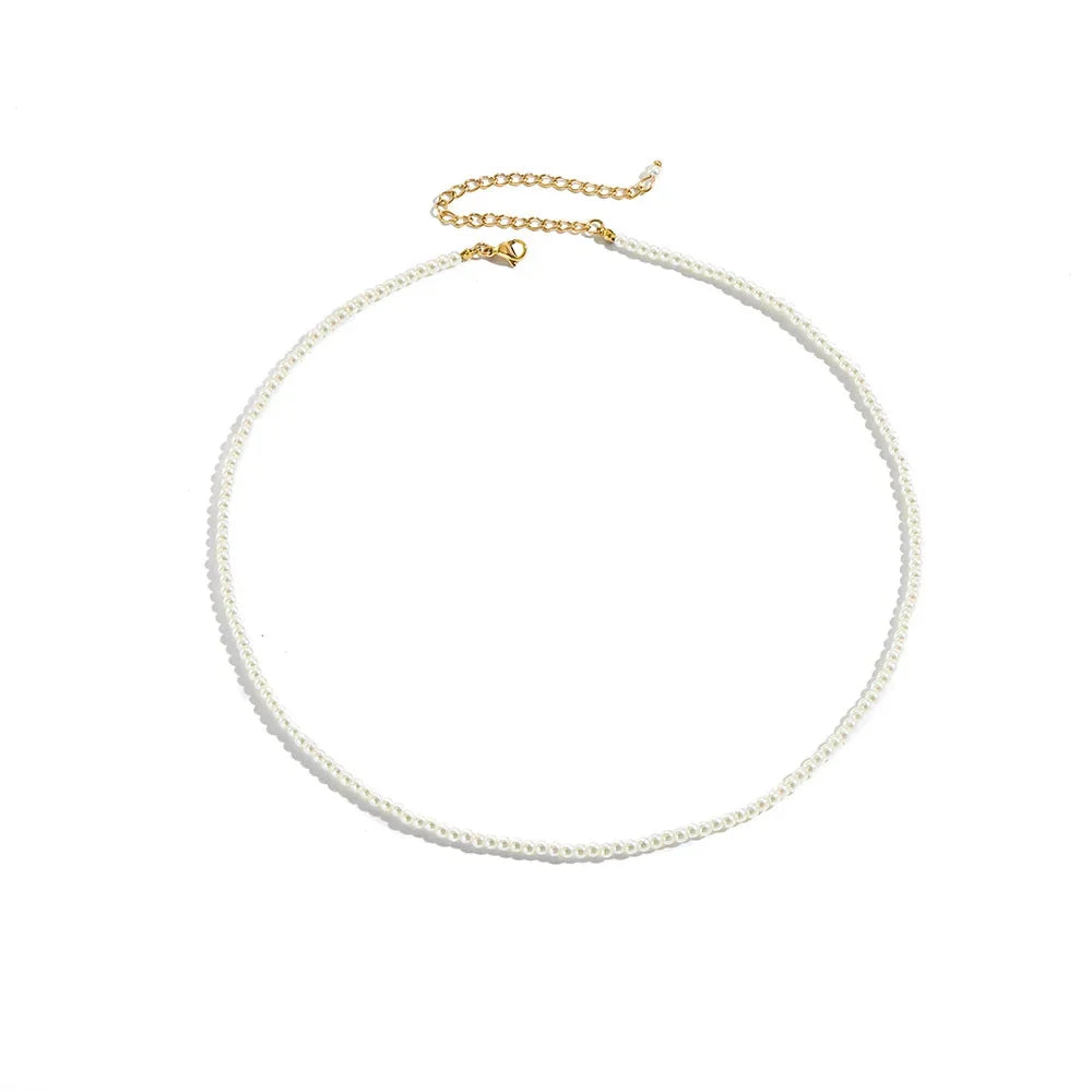 Minimalist Multi-Pearl Necklace