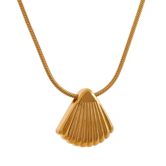 18k Gold-Plated Shell Necklace