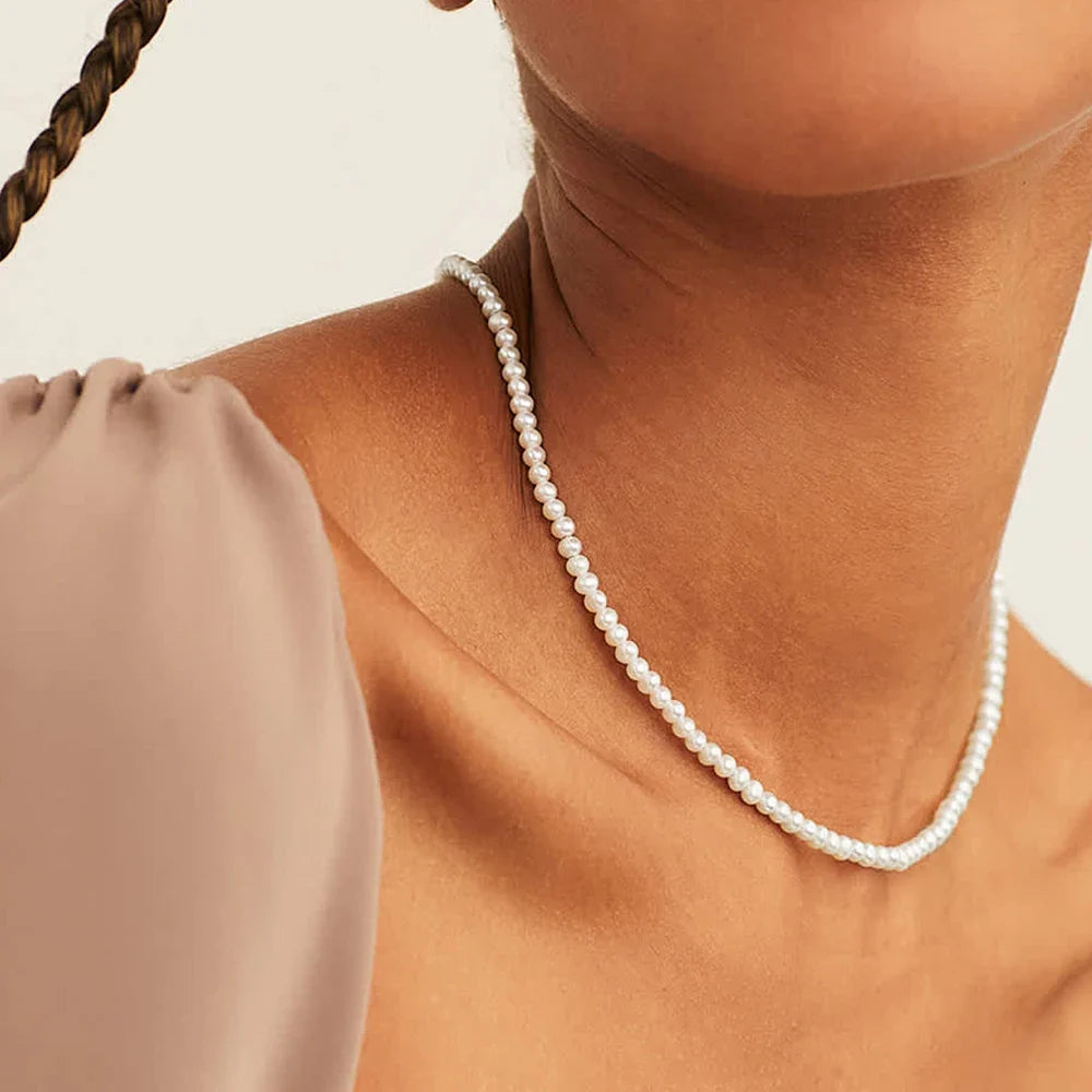 Minimalist Multi-Pearl Necklace