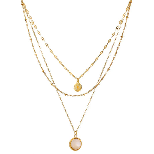 18k Gold-Plated 3-Piece Exclusive Necklace Set