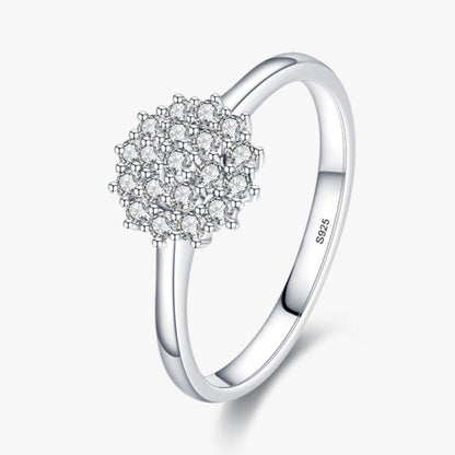 925 Sterling Silver Sparkling Cubic Zirconia Ring