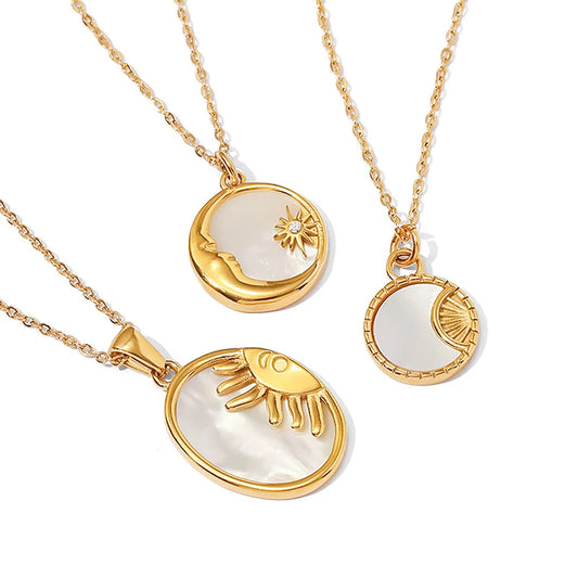 Celestial Stars Necklace in 18k Gold Plating