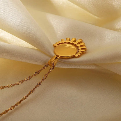 18k Gold-Plated Evil Eye Pendant Necklace