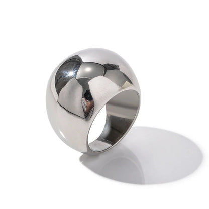18k Gold-Plated Irregular Sphere Maximalist Ring