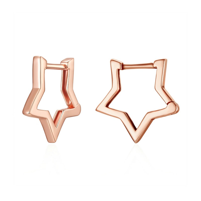 925 Sterling Silver Minimalist Star Earring