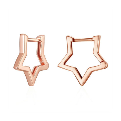 925 Sterling Silver Minimalist Star Earring
