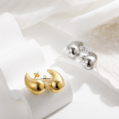 Elegant 18k Gold Plated Teardrop Dangle Earrings