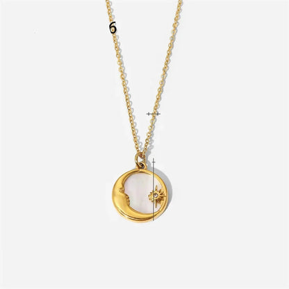 Celestial Stars Necklace in 18k Gold Plating