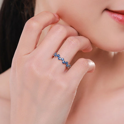 925 Sterling Silver Evil Eye Ring