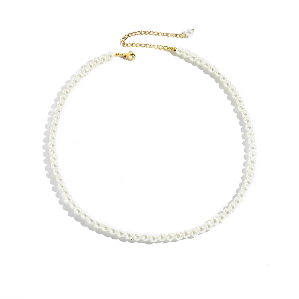 Minimalist Multi-Pearl Necklace