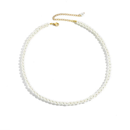 Minimalist Multi-Pearl Necklace