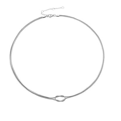 18k Gold-Plated Minimalist Knot Necklace