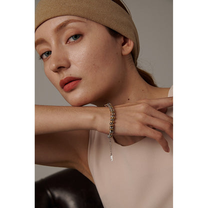 Luxury 18k Gold Plated Irregular Link Bracelet – Adjustable