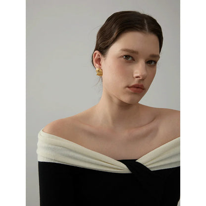 18k Gold-Plated Intertwined Earrings