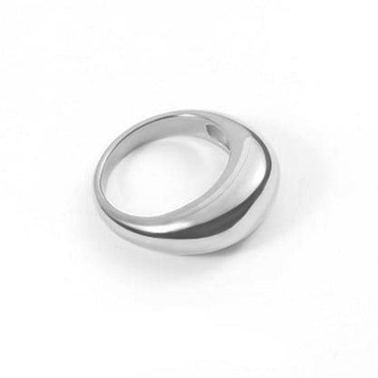 Classic Minimalist Geometric Ring in 18k Gold Plated