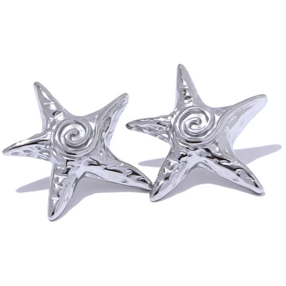 18k Gold-Plated Playful Star Earrings