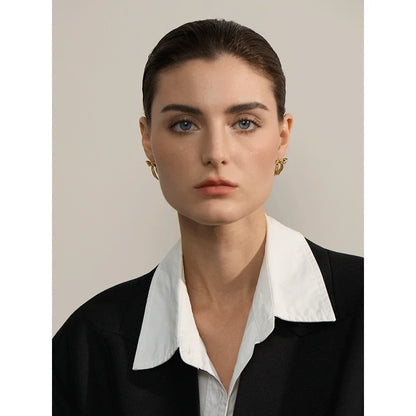 18k Gold-Plated Delicate Bow Earrings