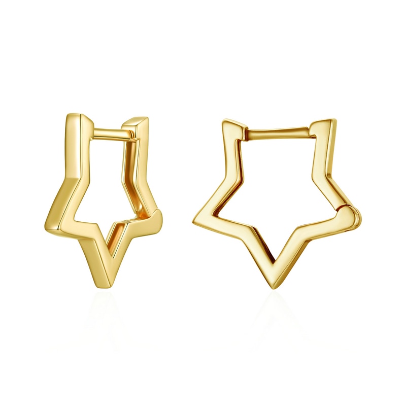 925 Sterling Silver Minimalist Star Earring