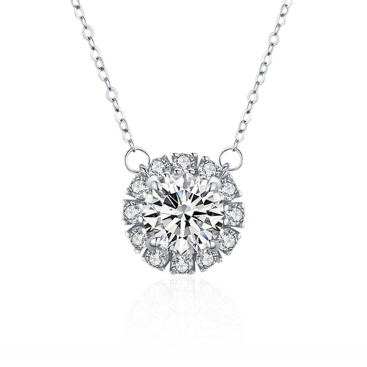 925 Sterling Silver Ponto de Luz Necklace
