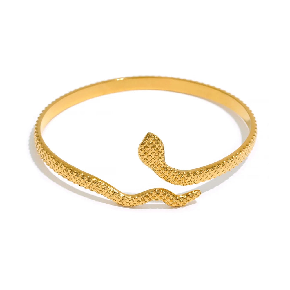 18k Gold-Plated Serpent Bracelet