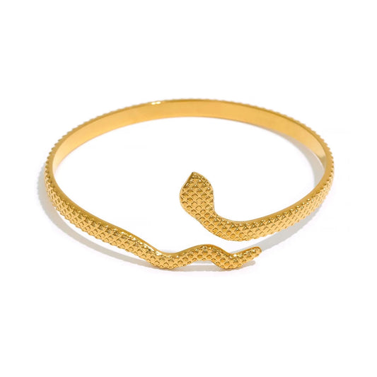 18k Gold-Plated Serpent Bracelet